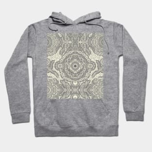 Rain in the Garden - grey and cream Hoodie